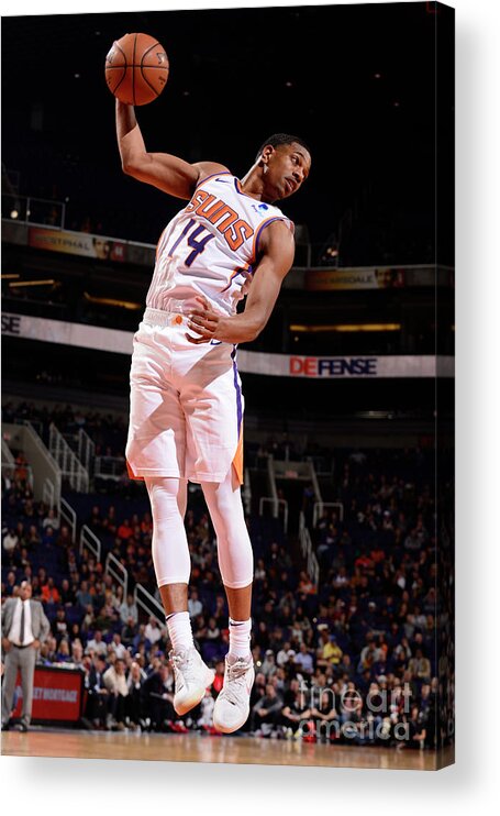 Nba Pro Basketball Acrylic Print featuring the photograph Los Angeles Clippers V Phoenix Suns by Barry Gossage