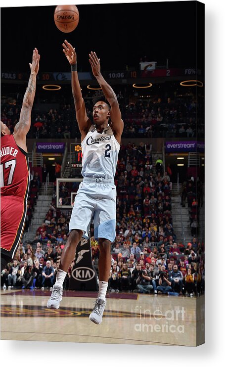 Collin Sexton Acrylic Print featuring the photograph Miami Heat V Cleveland Cavaliers by David Liam Kyle