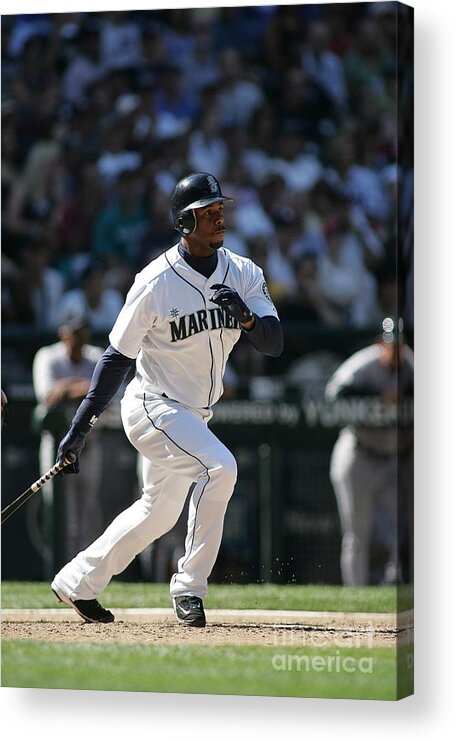 People Acrylic Print featuring the photograph New York Yankees V Seattle Mariners by Rob Leiter