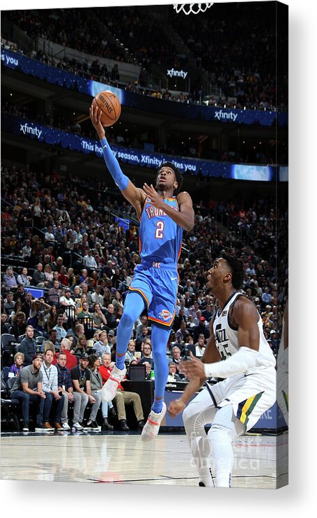 Nba Pro Basketball Acrylic Print featuring the photograph Oklahoma City Thunder V Utah Jazz by Melissa Majchrzak