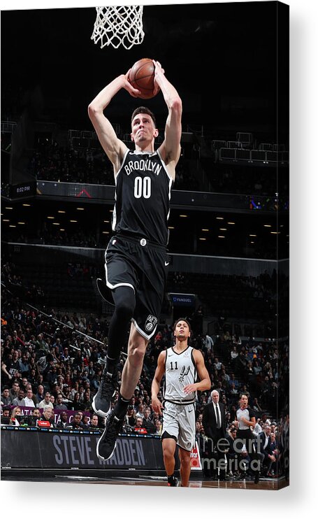 Nba Pro Basketball Acrylic Print featuring the photograph San Antonio Spurs V Brooklyn Nets by Nathaniel S. Butler