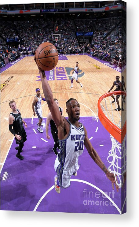 Harry Giles Acrylic Print featuring the photograph Detroit Pistons V Sacramento Kings #5 by Rocky Widner