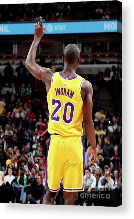 Andre Ingram Acrylic Print featuring the photograph Los Angeles Lakers V Chicago Bulls by Nathaniel S. Butler