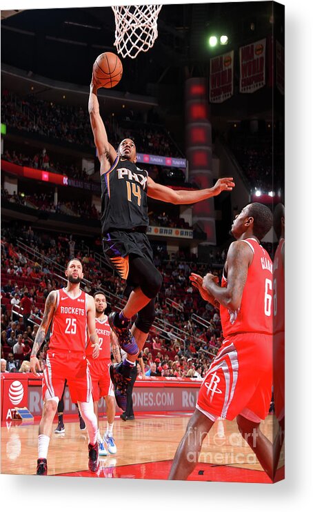 Nba Pro Basketball Acrylic Print featuring the photograph Phoenix Suns V Houston Rockets by Bill Baptist