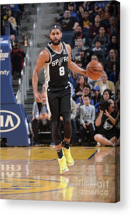 Patty Mills Acrylic Print featuring the photograph San Antonio Spurs V Golden State by Noah Graham