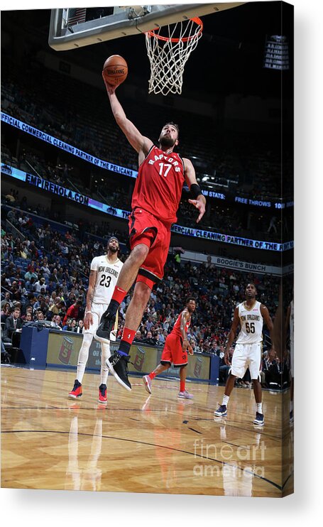 Smoothie King Center Acrylic Print featuring the photograph Toronto Raptors V New Orleans Pelicans by Layne Murdoch Jr.