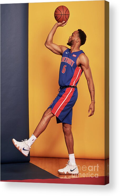 Bruce Brown Acrylic Print featuring the photograph 2018 Nba Rookie Photo Shoot by Jennifer Pottheiser