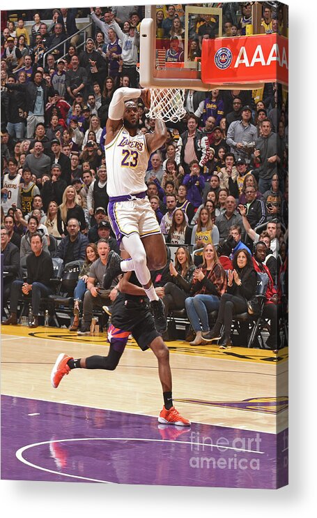 Lebron James Acrylic Print featuring the photograph Lebron James #58 by Andrew D. Bernstein