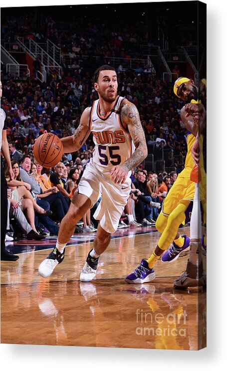 Mike James Acrylic Print featuring the photograph Los Angeles Lakers V Phoenix Suns by Michael Gonzales