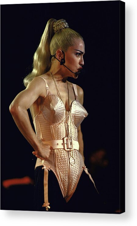 Madonna - Singer Acrylic Print featuring the photograph Madonna #7 by Dmi