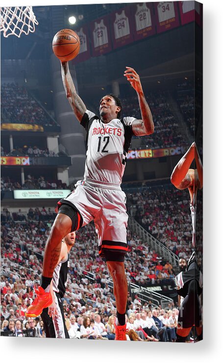 Playoffs Acrylic Print featuring the photograph San Antonio Spurs V Houston Rockets - by Jesse D. Garrabrant