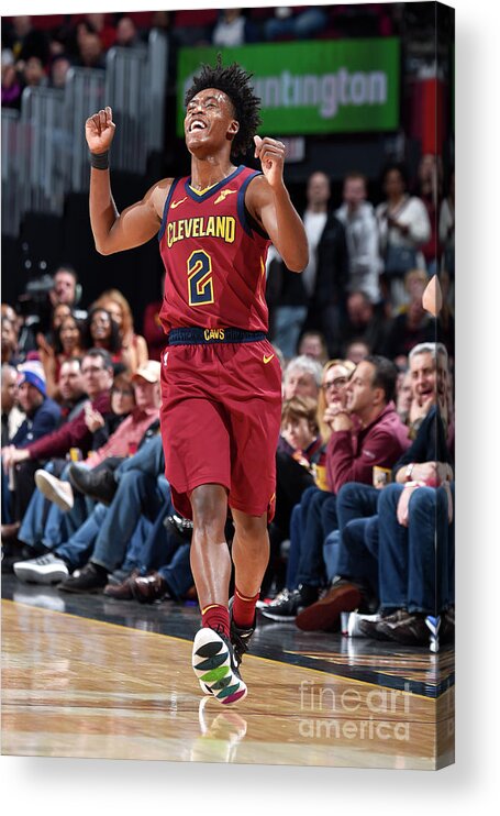 Collin Sexton Acrylic Print featuring the photograph Indiana Pacers V Cleveland Cavaliers by David Liam Kyle
