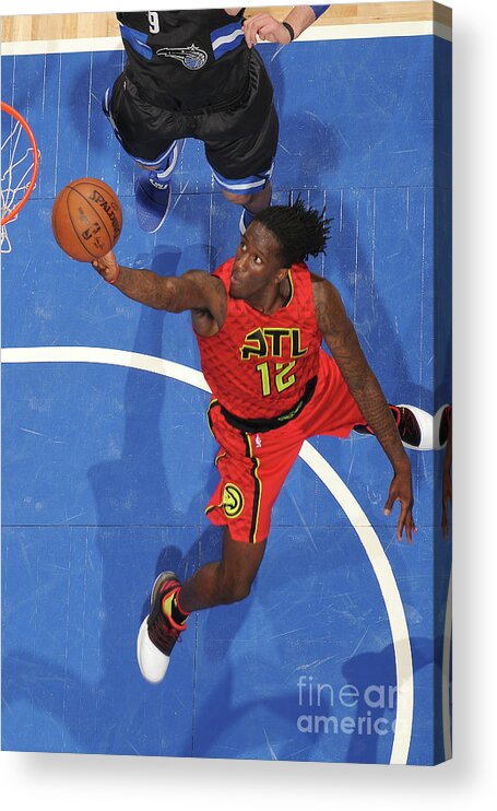 Nba Pro Basketball Acrylic Print featuring the photograph Atlanta Hawks V Orlando Magic by Fernando Medina