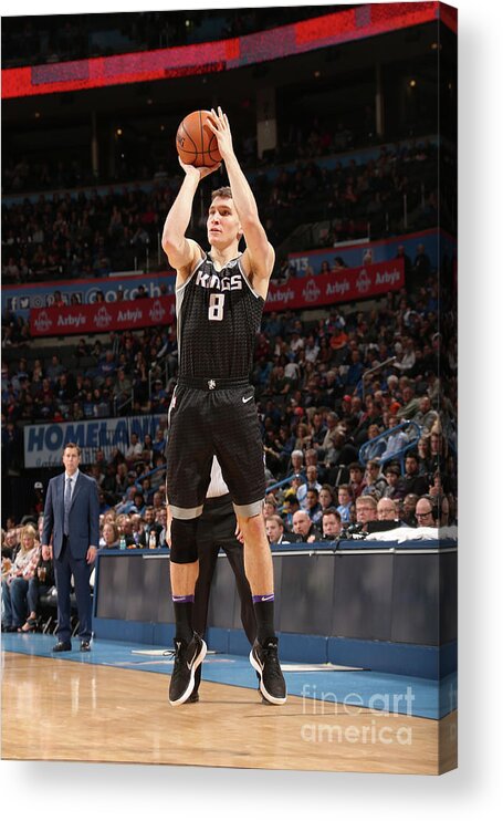 Bogdan Bogdanovic Acrylic Print featuring the photograph Sacramento Kings V Oklahoma City Thunder #7 by Layne Murdoch