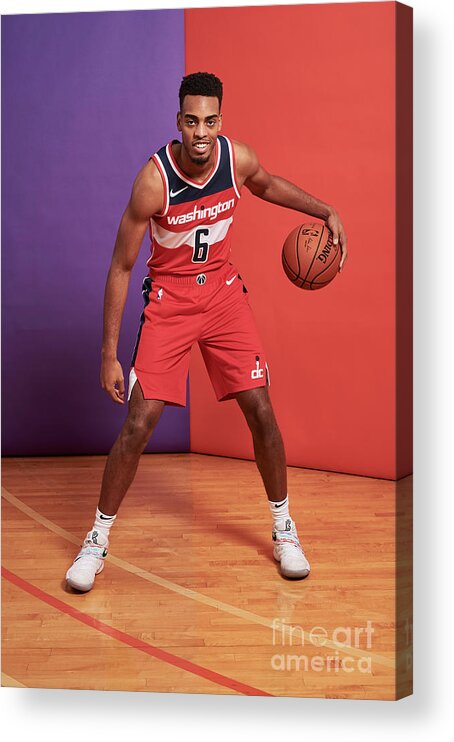 Troy Brown Jr Acrylic Print featuring the photograph 2018 Nba Rookie Photo Shoot by Jennifer Pottheiser