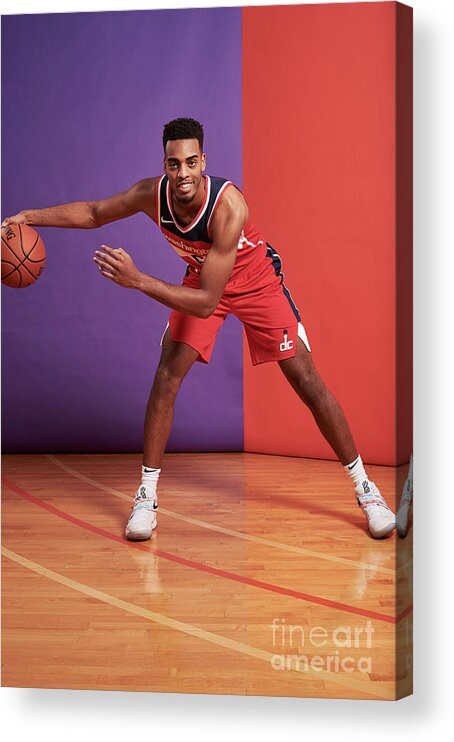 Troy Brown Jr Acrylic Print featuring the photograph 2018 Nba Rookie Photo Shoot by Jennifer Pottheiser