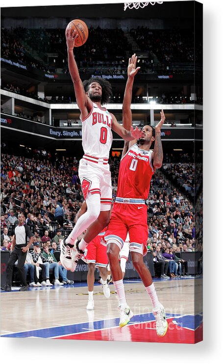Coby White Acrylic Print featuring the photograph Chicago Bulls V Sacramento Kings #9 by Rocky Widner