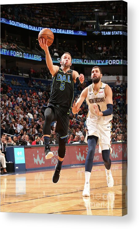 Jj Barea Acrylic Print featuring the photograph Dallas Mavericks V New Orleans Pelicans #9 by Layne Murdoch