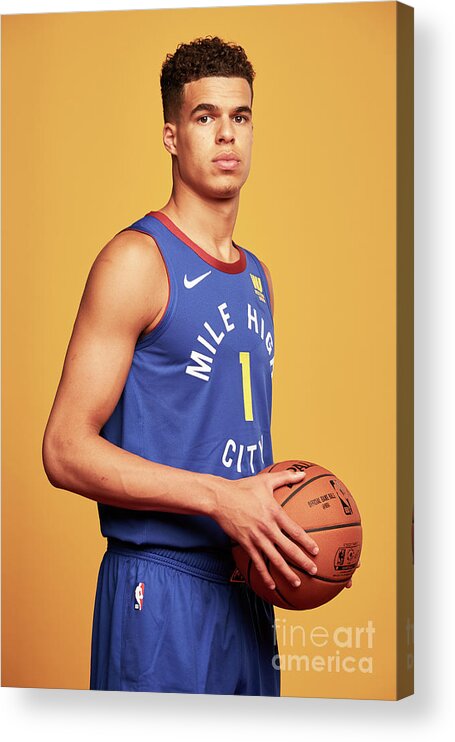 Michael Porter Jr Acrylic Print featuring the photograph 2018 Nba Rookie Photo Shoot #90 by Jennifer Pottheiser