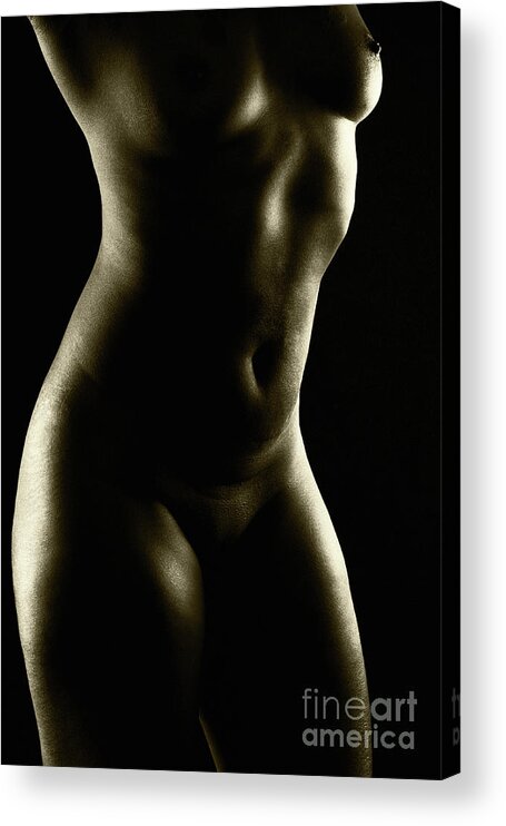 Girl Acrylic Print featuring the photograph A Touch of Dark by Robert WK Clark