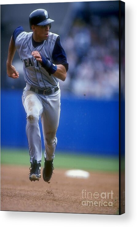 People Acrylic Print featuring the photograph Alex Rodriguez 3 by Al Bello