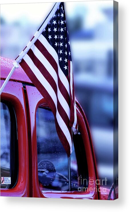 American Flag Acrylic Print featuring the photograph Americana by Terri Brewster