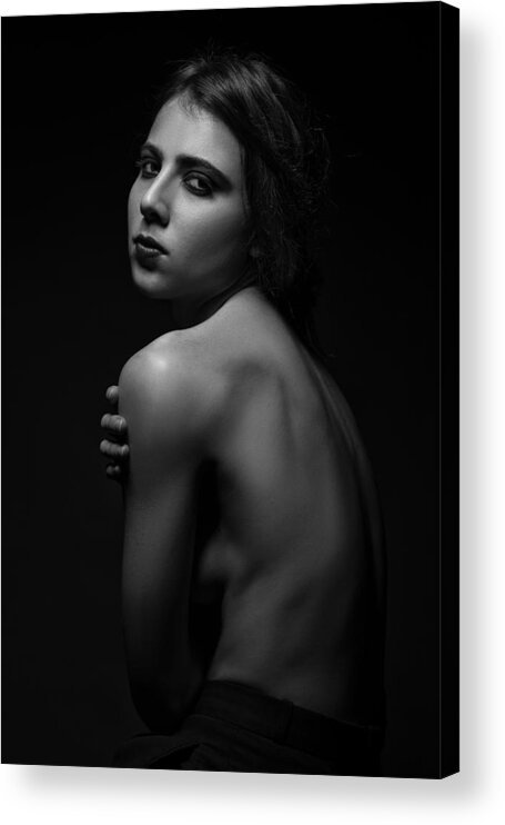 Model Acrylic Print featuring the photograph Anas by Clovis Durand-moldawan