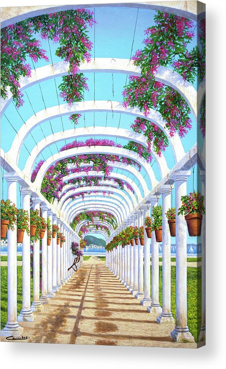 Arches Acrylic Print featuring the painting Arches by Eduardo Camoes