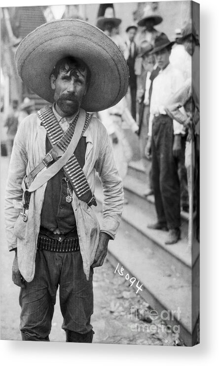 Rifle Acrylic Print featuring the photograph Armed Mexican Rebel by Bettmann