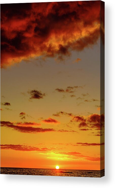 Hawaii Acrylic Print featuring the photograph As the Sun Touches by John Bauer