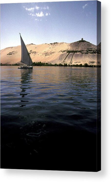 Sand Dune Acrylic Print featuring the photograph Aswan, Egypt - by Jean-erick Pasquier