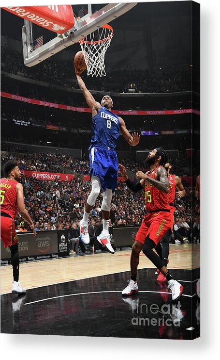 Maurice Harkless Acrylic Print featuring the photograph Atlanta Hawks V La Clippers by Andrew D. Bernstein