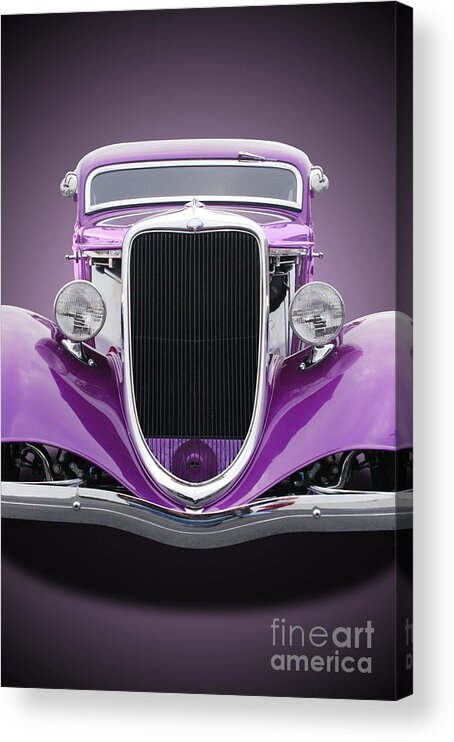 Auto Car - 1934 Ford Hot Rod Front Acrylic Print by Stanrohrer 