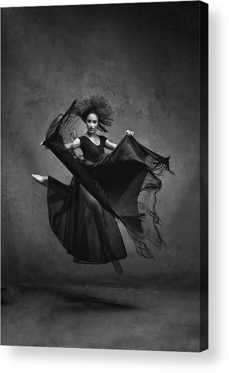 Ballet Acrylic Print featuring the photograph Ballet Jump by Joan Gil Raga