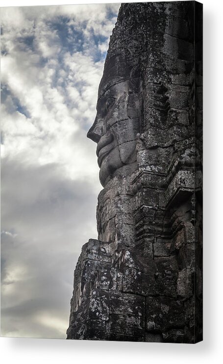 Tranquility Acrylic Print featuring the photograph Bayon Temple by Www.sergiodiaz.net