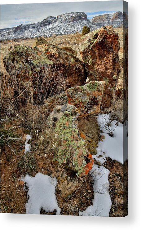 Red Point Acrylic Print featuring the photograph Beautiful Boulders in Red Point Wash by Ray Mathis