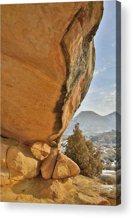 Colorado National Monument Acrylic Print featuring the photograph Beautiful Overhang in Colorado National Monument by Ray Mathis