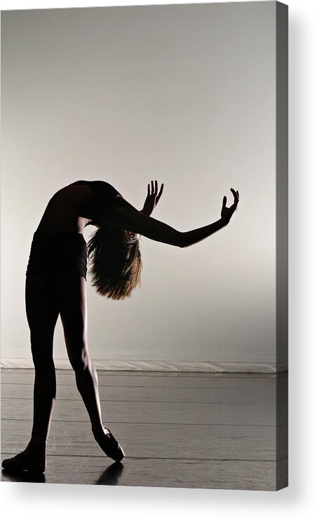 People Acrylic Print featuring the photograph Bending by Copyright Christopher Peddecord 2009