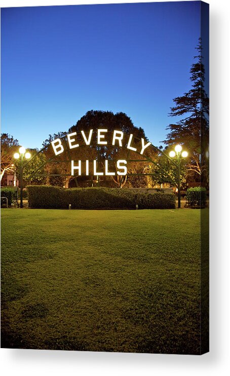 Grass Acrylic Print featuring the photograph Beverly Hills Portrait by Ekash