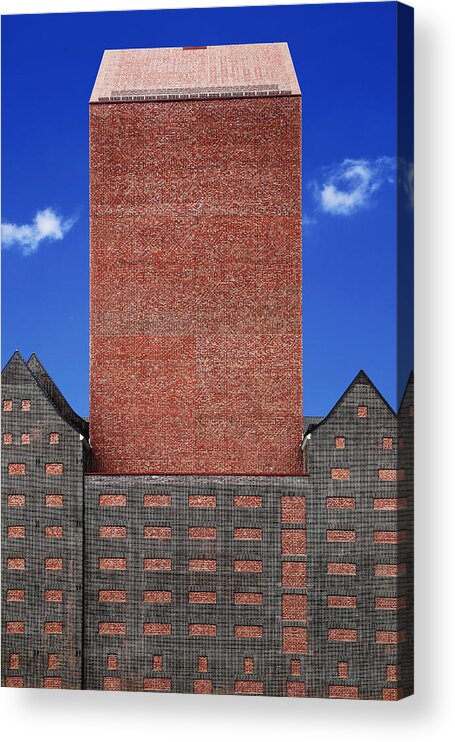 Architecture Acrylic Print featuring the photograph Brick by Eric Mattheyses