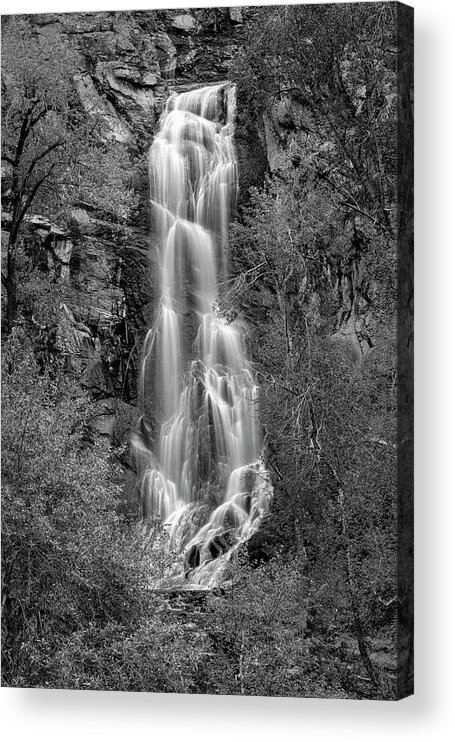 Waterfall Acrylic Print featuring the photograph Bridal Veil Falls, Spearfish Canyon by Denise Bush