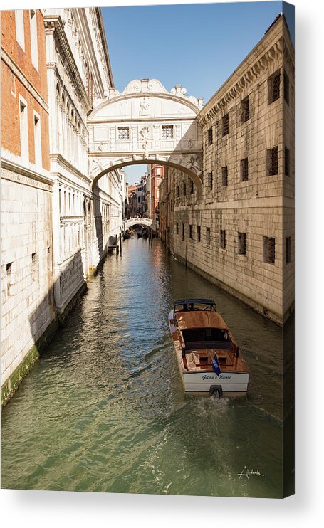 Archway Acrylic Print featuring the photograph Bridge Of Sighs by Aledanda