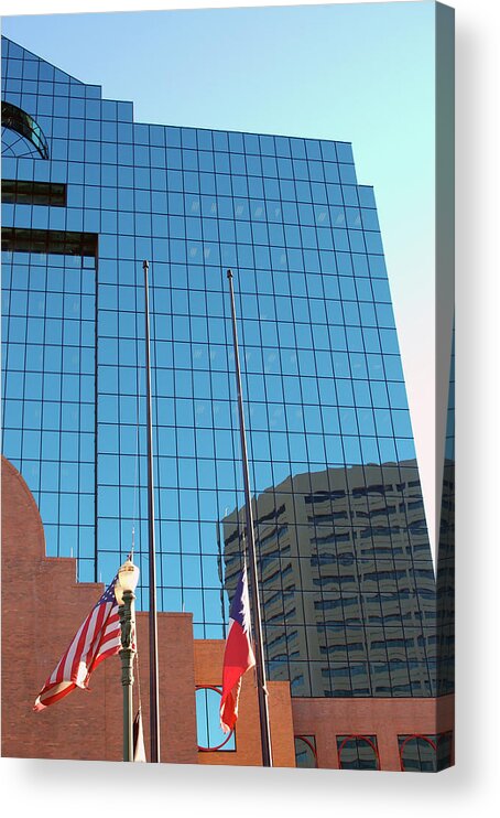 Corporate Business Acrylic Print featuring the photograph Building Reflection by Eifelgrapher