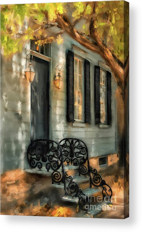Home Acrylic Print featuring the digital art Celebrate Me Home by Lois Bryan