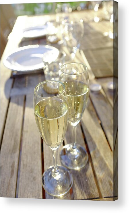 Alcohol Acrylic Print featuring the photograph Champagne by Mattjeacock