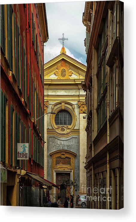 Wayne Moran Photography Acrylic Print featuring the photograph Chapel Saint Francois of Paule Nice France by Wayne Moran