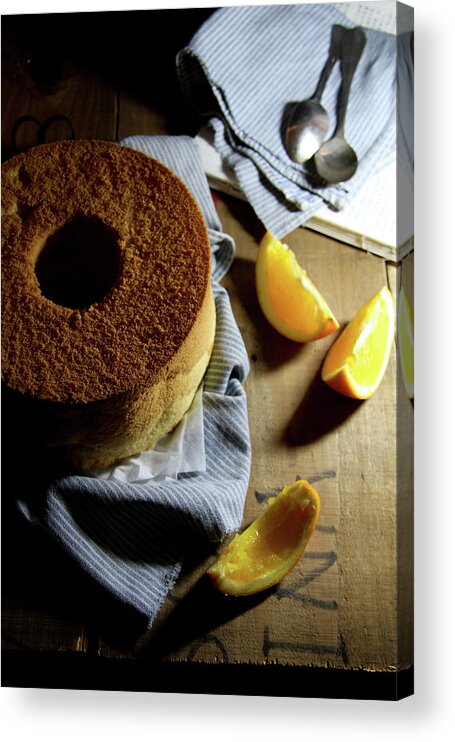 Temptation Acrylic Print featuring the photograph Chiffon Cake by 200