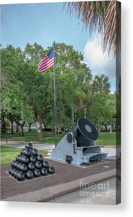 Cannon Acrylic Print featuring the photograph Civil War Memories by Dale Powell