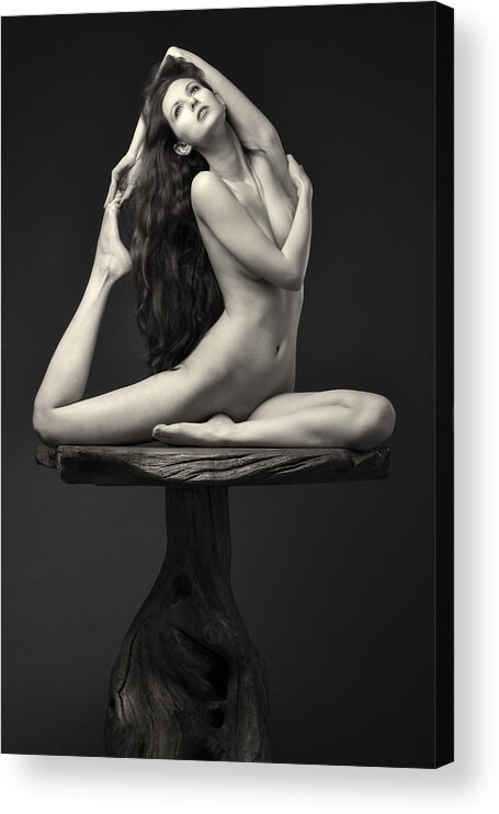 Beauty Acrylic Print featuring the photograph Classic Nude Art by Jan Slotboom