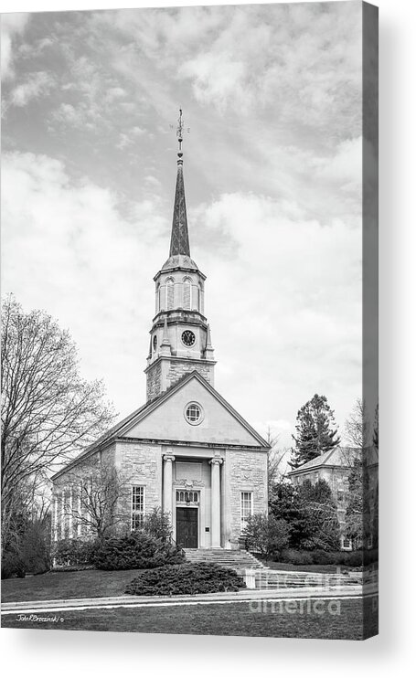 Connecticut College Acrylic Print featuring the photograph Connecticut College Harkness Chapel by University Icons